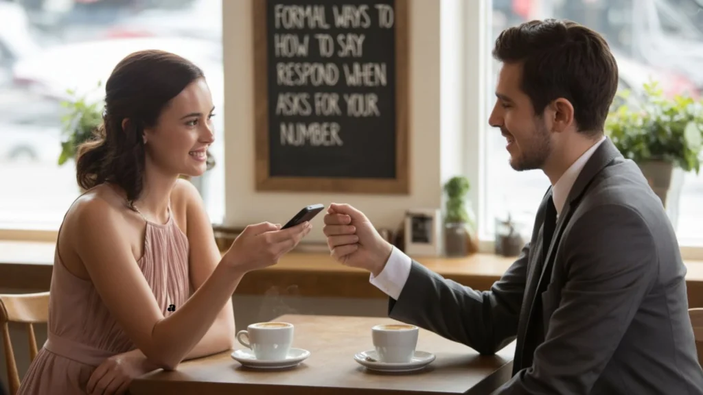 Formal Ways to Say How to Respond When a Guy Asks for Your Number