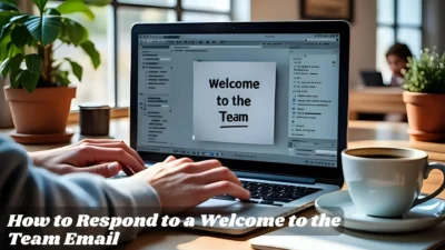 How to Respond to a Welcome to the Team Email 