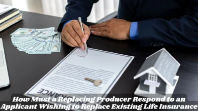 How Must a Replacing Producer Respond to an Applicant Wishing to Replace Existing Life Insurance
