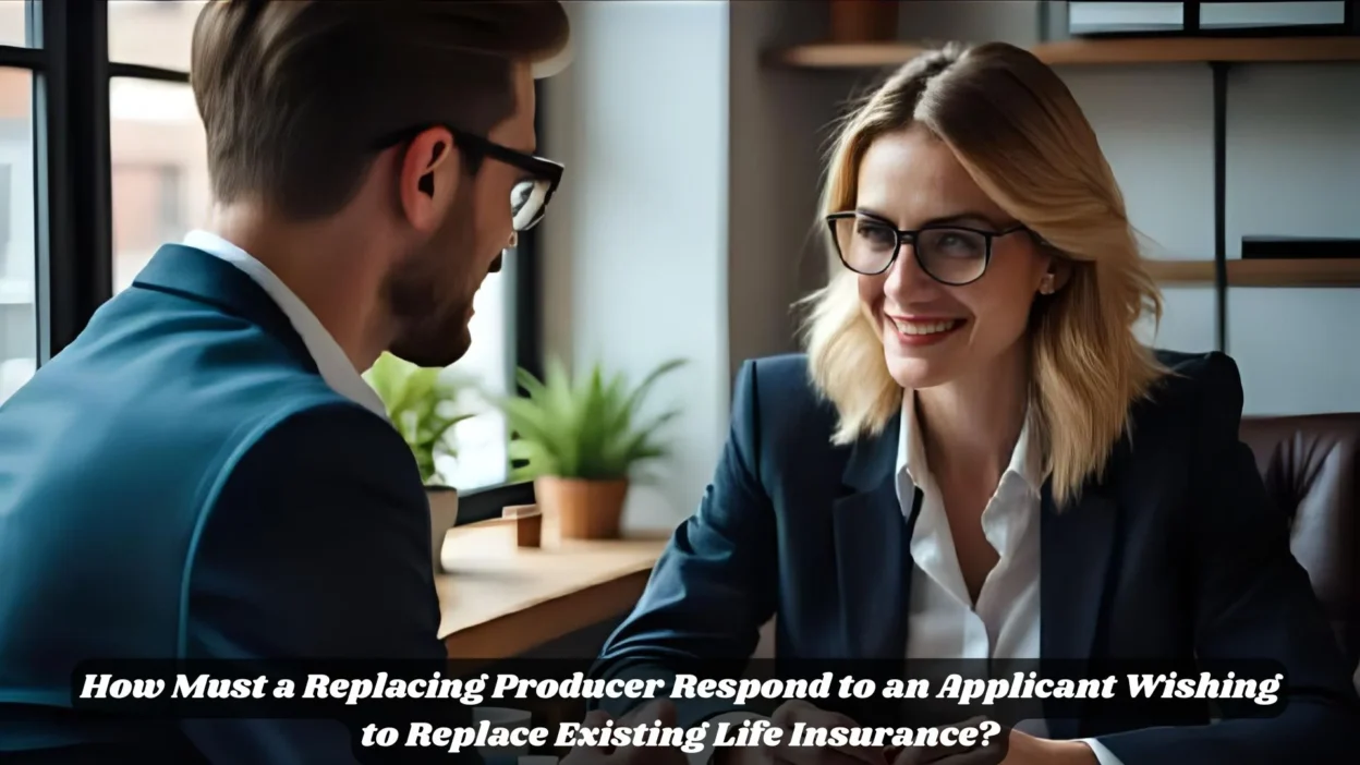 How Must a Replacing Producer Respond to an Applicant Wishing to Replace Existing Life Insurance?